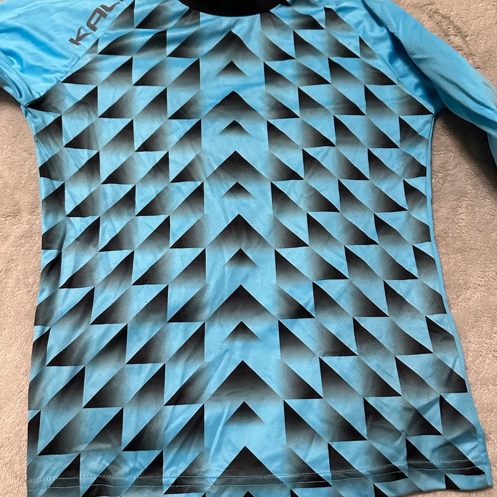 Blue Geometric goal keeper long sleeve jersey - Picture 14 of 16